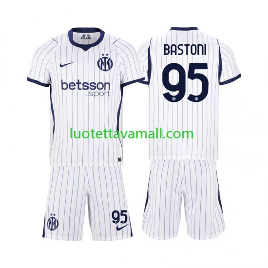 Lapset Inter Milan Alessandro Bastoni 95 2026-2027 Lyhythihainen Fanipaita ,Vieras
