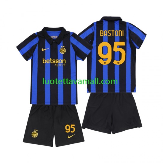Lapset Inter Milan Alessandro Bastoni 95 2026-2027 Lyhythihainen Fanipaita ,Koti