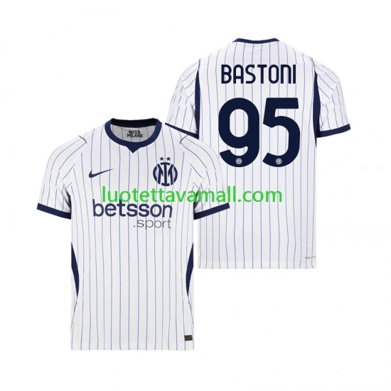 Miehet Inter Milan Alessandro Bastoni 95 2026-2027 Lyhythihainen Fanipaita ,Vieras