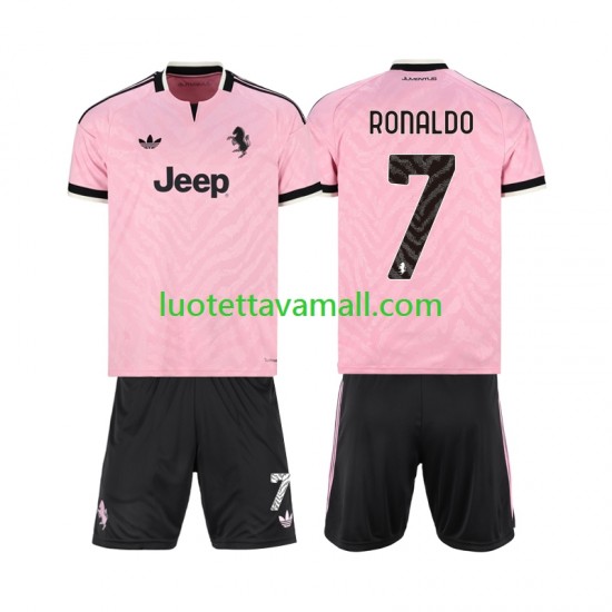 Lapset Juventus Cristiano Ronaldo 7 2026-2027 Lyhythihainen Fanipaita ,Vieras
