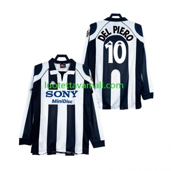 Miehet Juventus DEL PIERO 10 Retro 1997 1998 Pitkähihainen Fanipaita ,Koti