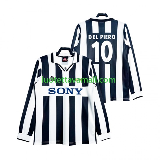 Miehet Juventus DEL PIERO 10 Retro 1997 Pitkähihainen Fanipaita ,Koti