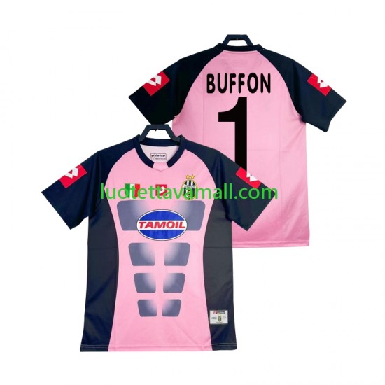 Miehet Juventus Maalivahdin Buffon 1 Retro 2002-2003 Lyhythihainen Fanipaita ,Vieras