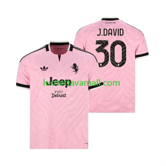 Miehet Juventus Jonathan David 30 2026-2027 Lyhythihainen Fanipaita ,Vieras