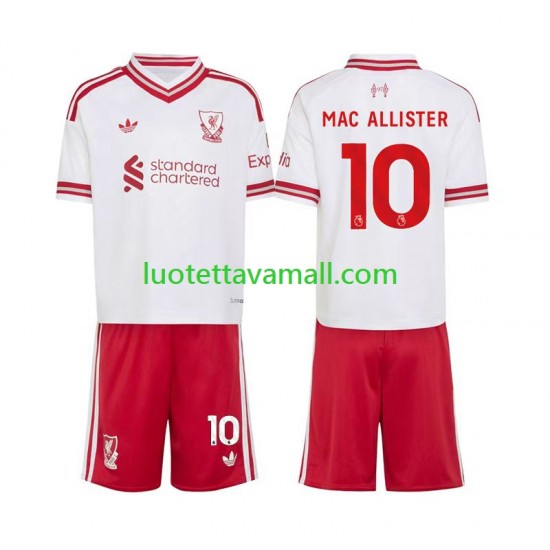 Lapset Liverpool Alexis Mac Allister 10 2026-2027 Lyhythihainen Fanipaita ,Vieras
