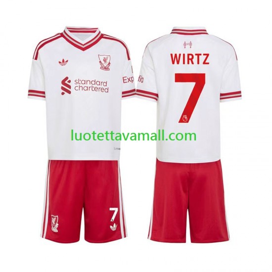 Lapset Liverpool Florian Wirtz 7 2026-2027 Lyhythihainen Fanipaita ,Vieras