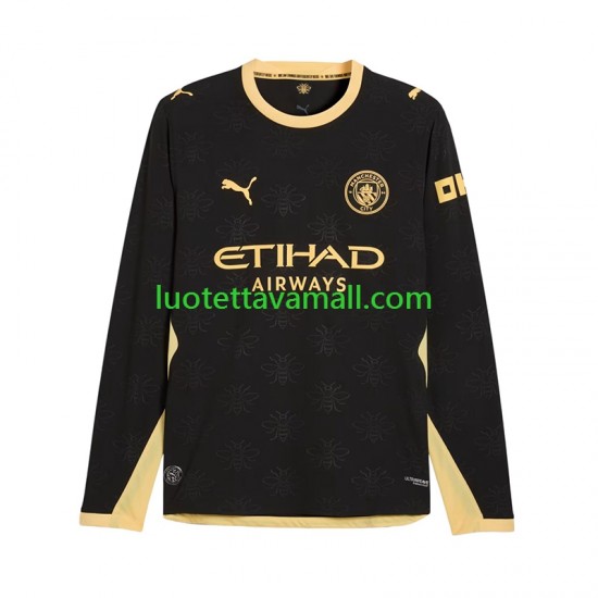 Miehet Manchester City 2026-2027 Pitkähihainen Fanipaita ,Vieras