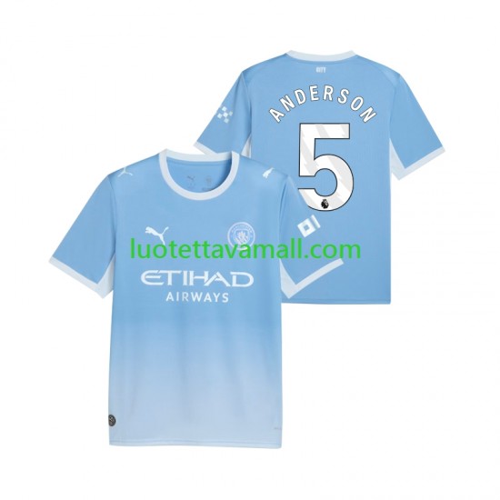 Miehet Manchester City Elliot Anderson 5 2026-2027 Lyhythihainen Fanipaita ,Koti