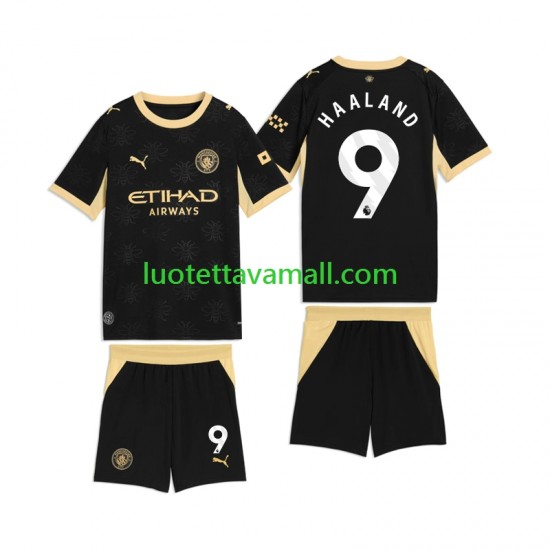 Lapset Manchester City Erling Haaland 9 2026-2027 Lyhythihainen Fanipaita ,Vieras