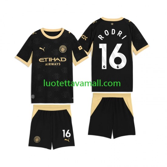 Lapset Manchester City Rodri 16 2026-2027 Lyhythihainen Fanipaita ,Vieras