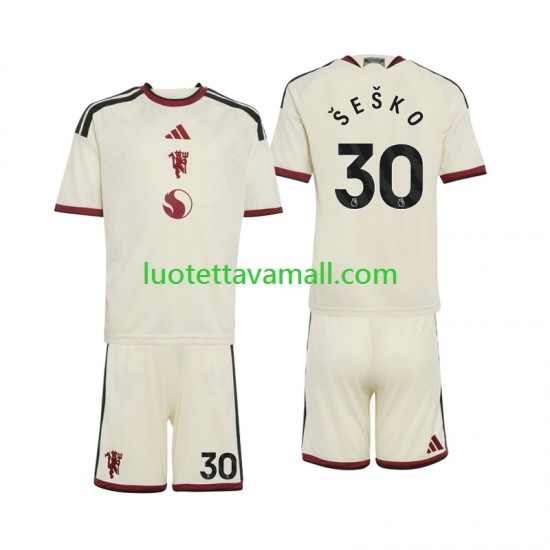 Lapset Manchester United Benjamin Sesko 30 2026-2027 Lyhythihainen Fanipaita ,Kolmas