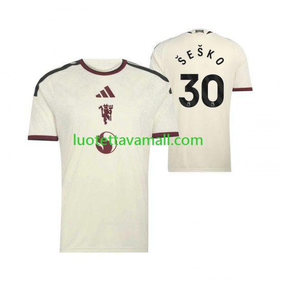 Miehet Manchester United Benjamin Sesko 30 2026-2027 Lyhythihainen Fanipaita ,Kolmas