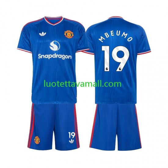 Lapset Manchester United Bryan Mbeumo 19 2026-2027 Lyhythihainen Fanipaita ,Vieras