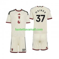 Lapset Manchester United Kobbie Mainoo 37 2026-2027 Lyhythihainen Fanipaita ,Kolmas