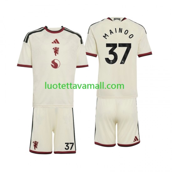 Lapset Manchester United Kobbie Mainoo 37 2026-2027 Lyhythihainen Fanipaita ,Kolmas