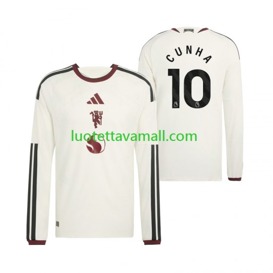 Miehet Manchester United Matheus Cunha 10 2026-2027 Pitkähihainen Fanipaita ,Kolmas
