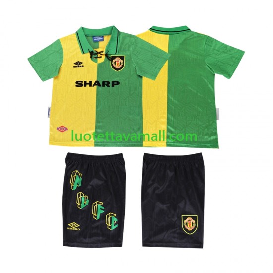 Lapset Manchester United Retro 1992 1994 Lyhythihainen Fanipaita ,Kolmas