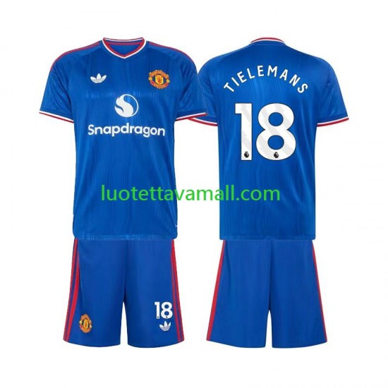Lapset Manchester United Youri Tielemans 18 2026-2027 Lyhythihainen Fanipaita ,Vieras