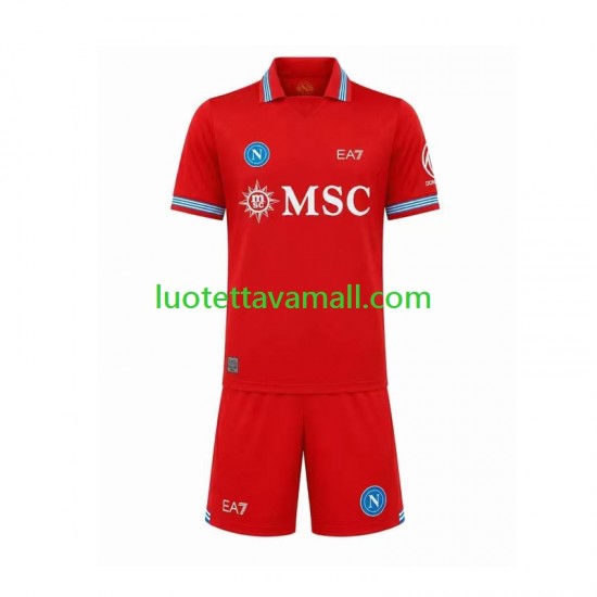 Lapset Napoli 2026-2027 Lyhythihainen Fanipaita ,Kolmas