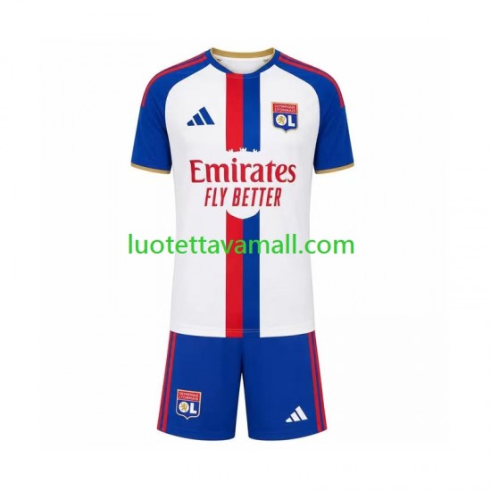 Lapset Olympique Lyonnais 2026-2027 Lyhythihainen Fanipaita ,Vieras