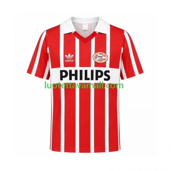 Miehet PSV Eindhoven Retro 1990 Lyhythihainen Fanipaita ,Koti