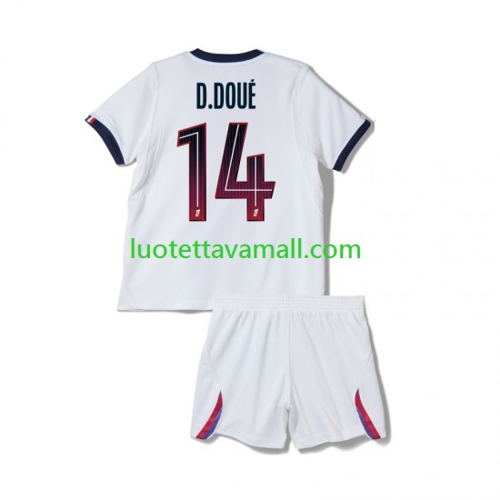 Lapset Paris Saint-Germain Desire Doue 14 2026-2027 Lyhythihainen Fanipaita ,Vieras