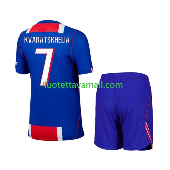 Lapset Paris Saint-Germain Khvicha Kvaratskhelia 7 2026-2027 Lyhythihainen Fanipaita ,Koti