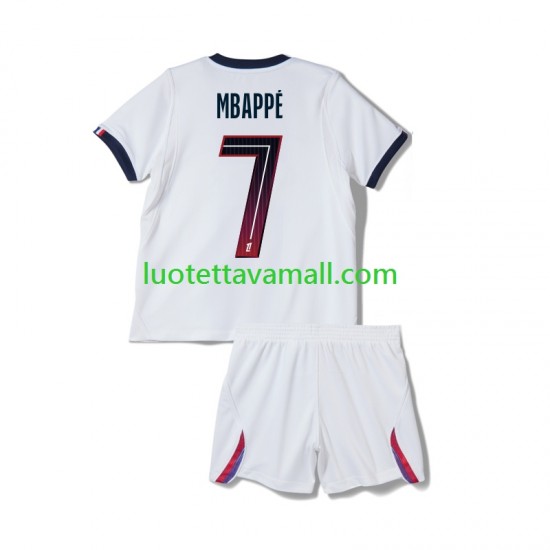 Lapset Paris Saint-Germain Kylian Mbappe 7 2026-2027 Lyhythihainen Fanipaita ,Vieras