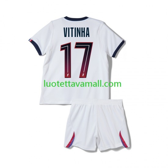 Lapset Paris Saint-Germain Vitinha 17 2026-2027 Lyhythihainen Fanipaita ,Vieras