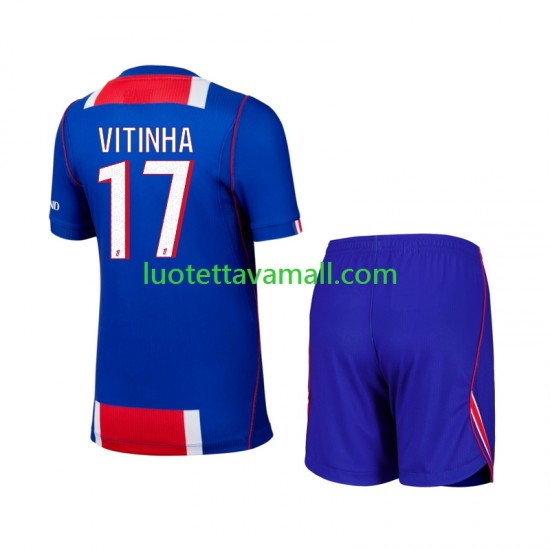 Lapset Paris Saint-Germain Vitinha 17 2026-2027 Lyhythihainen Fanipaita ,Koti