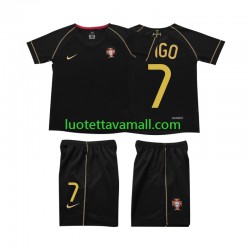 Lapset Portugali FIGO 7 Retro 2006 Lyhythihainen Fanipaita ,Vieras