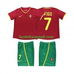 Lapset Portugali FIGO 7 Retro 2002 Lyhythihainen Fanipaita ,Koti