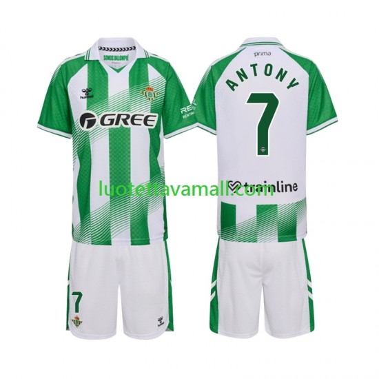 Lapset Real Betis Anthoy 7 2026-2027 Lyhythihainen Fanipaita ,Koti