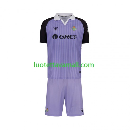 Lapset Real Betis Maalivahdin Retro 2025-2026 Lyhythihainen Fanipaita ,Koti