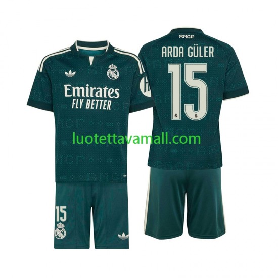 Lapset Real Madrid Arda Guler 15 2026-2027 Lyhythihainen Fanipaita ,Vieras