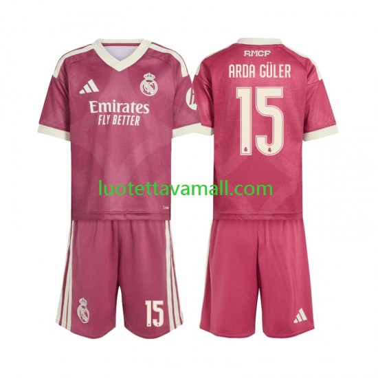 Lapset Real Madrid Arda Guler 15 2026-2027 Lyhythihainen Fanipaita ,Kolmas