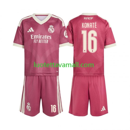 Lapset Real Madrid Ibrahima Konate 16 2026-2027 Lyhythihainen Fanipaita ,Kolmas