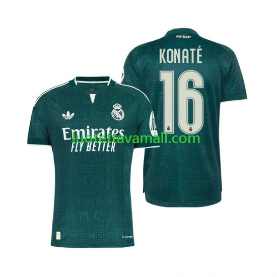 Miehet Real Madrid Ibrahima Konate 16 2026-2027 Lyhythihainen Fanipaita ,Vieras