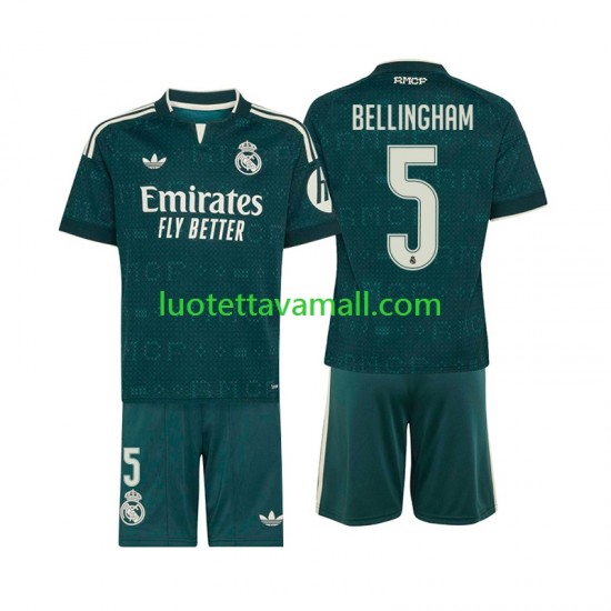 Lapset Real Madrid Jude Bellingham 5 2026-2027 Lyhythihainen Fanipaita ,Vieras