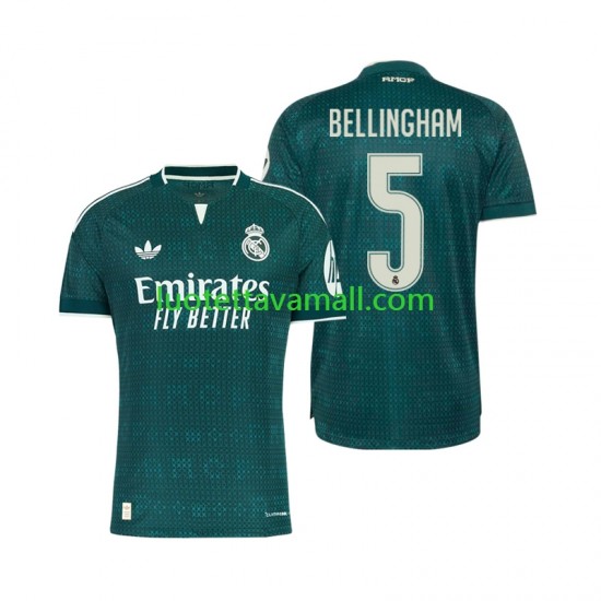 Miehet Real Madrid Jude Bellingham 5 2026-2027 Lyhythihainen Fanipaita ,Vieras