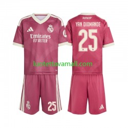 Lapset Real Madrid Yan Diomande 25 2026-2027 Lyhythihainen Fanipaita ,Kolmas Lapset Real Madrid Yan Diomande 25 2026-2027 Lyhythihainen Fanipaita ,Kolmas