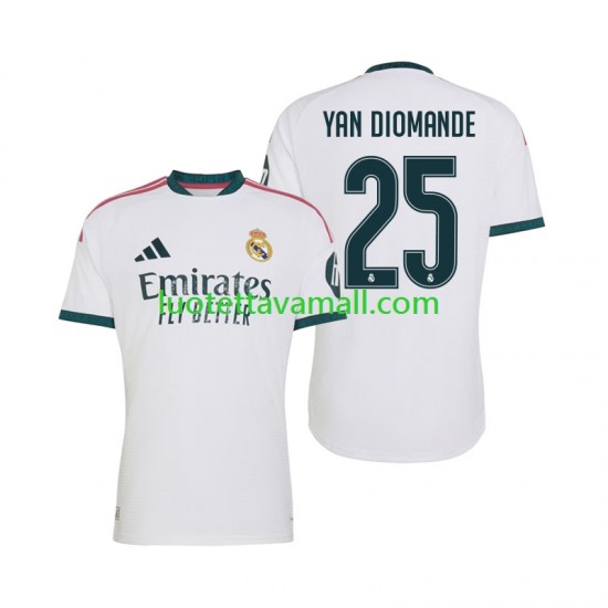 Miehet Real Madrid Yan Diomande 25 2026-2027 Lyhythihainen Fanipaita ,Koti