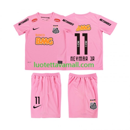 Lapset Santos Neymar JR 11 Retro 2012 2013 Lyhythihainen Fanipaita ,Neljäs