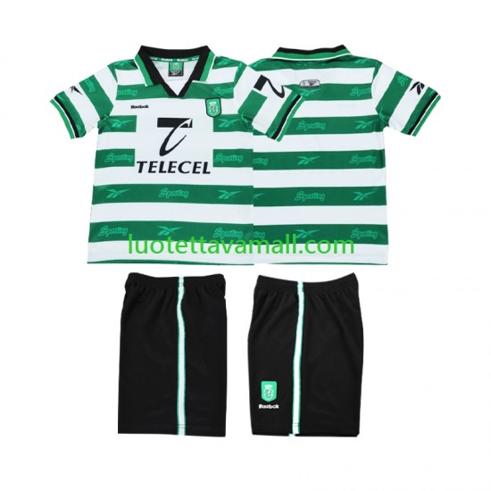 Lapset Sporting CP Retro 1999 2000 Lyhythihainen Fanipaita ,Koti