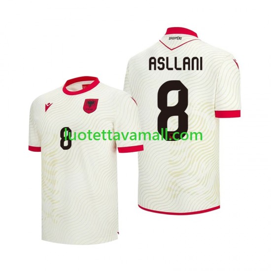 Miehet Albania Kristjan Asllani 8 World Cup 2026 Lyhythihainen Fanipaita ,Vieras