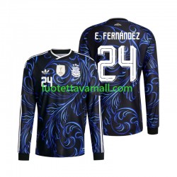 Miehet Argentiina Enzo Fernandez 24 World Cup 2026 Pitkähihainen Fanipaita ,Vieras Miehet Argentiina Enzo Fernandez 24 World Cup 2026 Pitkähihainen Fanipaita ,Vieras
