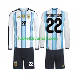 Lapset Argentiina Franco Mastantuono 22 World Cup 2026 Pitkähihainen Fanipaita ,Koti Lapset Argentiina Franco Mastantuono 22 World Cup 2026 Pitkähihainen Fanipaita ,Koti