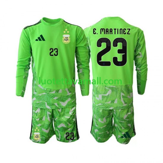 Lapset Argentiina Maalivahdin Emiliano Martinez 23 World Cup 2026 Pitkähihainen Fanipaita ,Kolmas