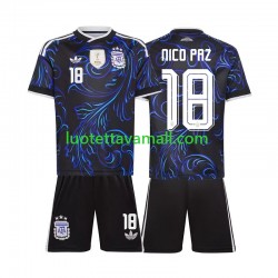 Lapset Argentiina Nico Paz 18 World Cup 2026 Lyhythihainen Fanipaita ,Vieras Lapset Argentiina Nico Paz 18 World Cup 2026 Lyhythihainen Fanipaita ,Vieras
