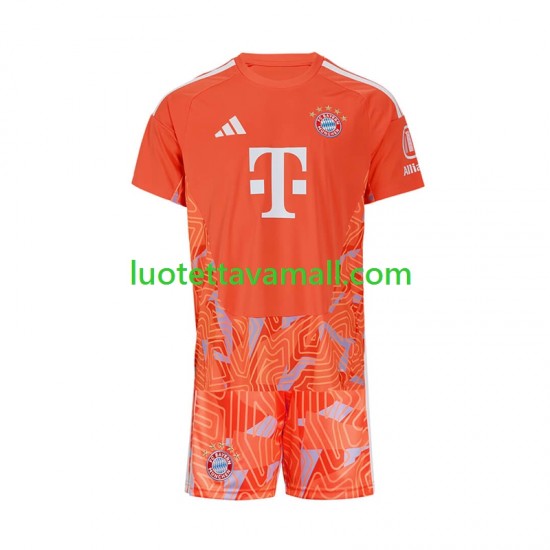 Lapset FC Bayern München Maalivahdin 2026-2027 Lyhythihainen Fanipaita ,Vieras